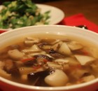 Грибной суп – на курином бульоне с вермишелью